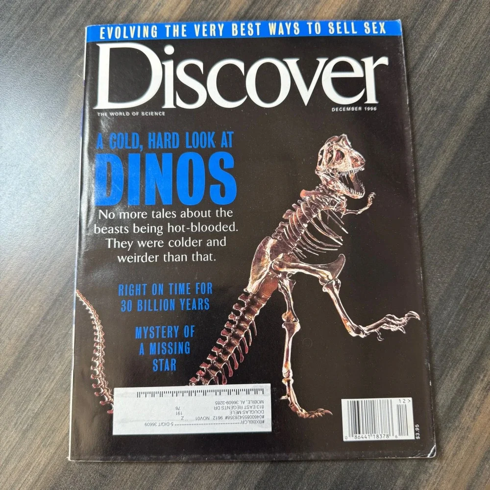 Discover Magazine December 1996 A Cold Hard Look at Dinos Dinosaurs Science